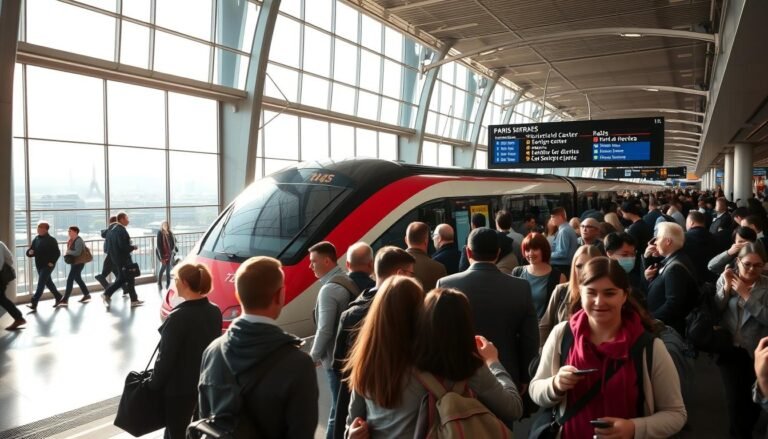 How to get from Paris airport to city center by train