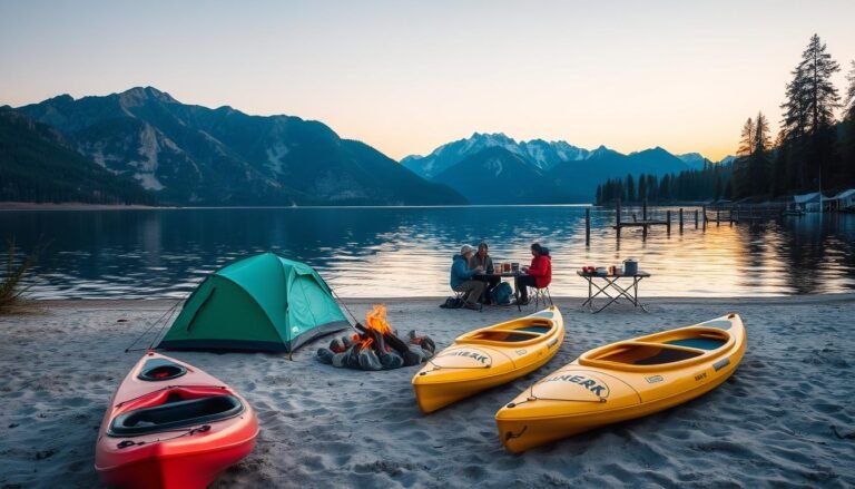 Overnight kayak camping trips
