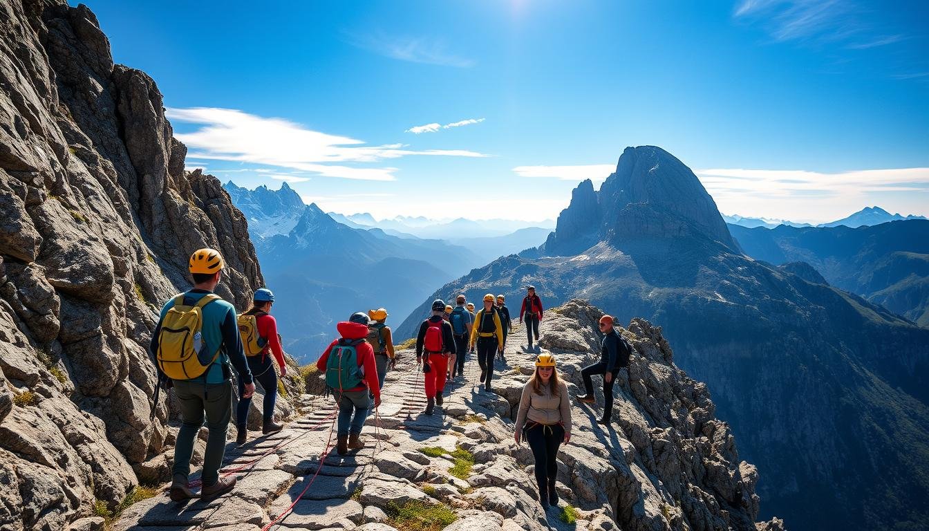 Via Ferrata routes for beginners