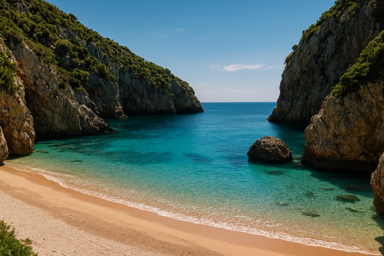 hidden beaches in the Mediterranean